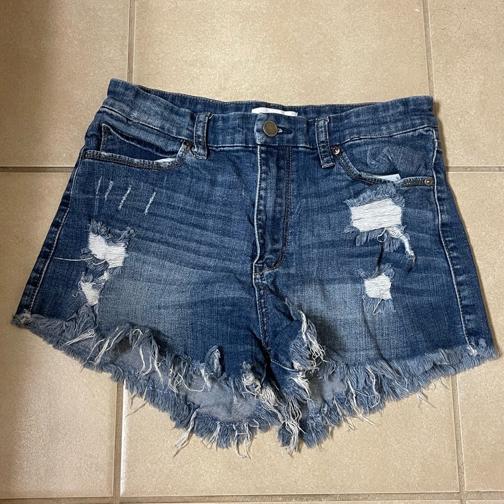 Just black denim size medium jean shorts